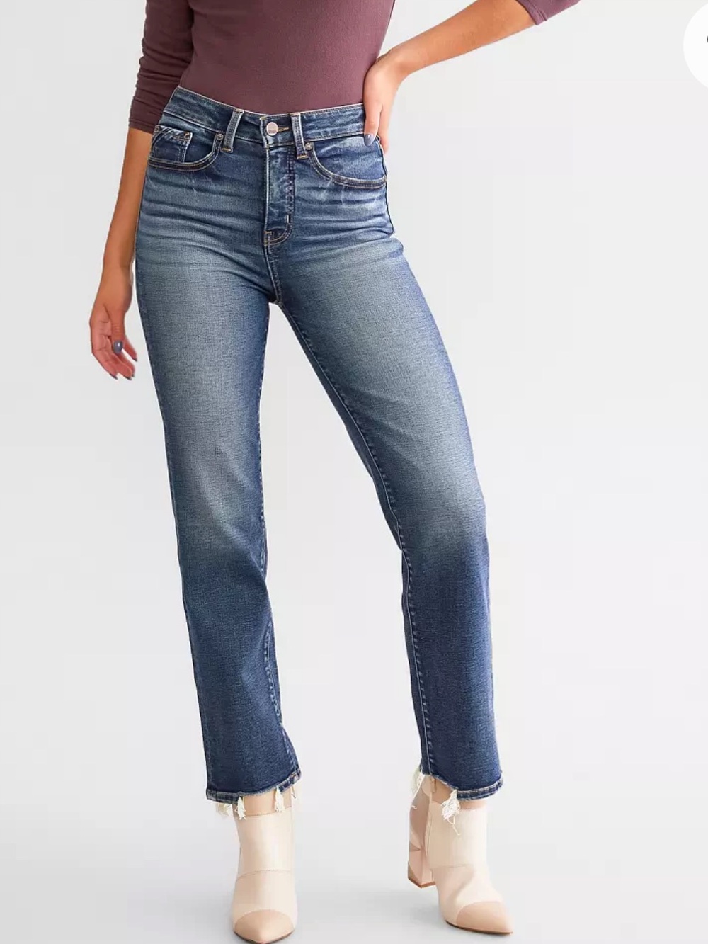 Buckle Fit No. 35 Cropped Straight Stretch Jean size 30x 28